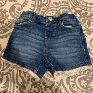 Osh Kosh toddler denim shorts w/ eyelet detail